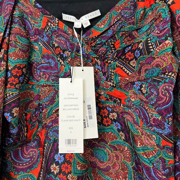 NWT Veronica Beard Womens Holiday Mini Dress 8 Medium Bellino - Picture 3 of 14